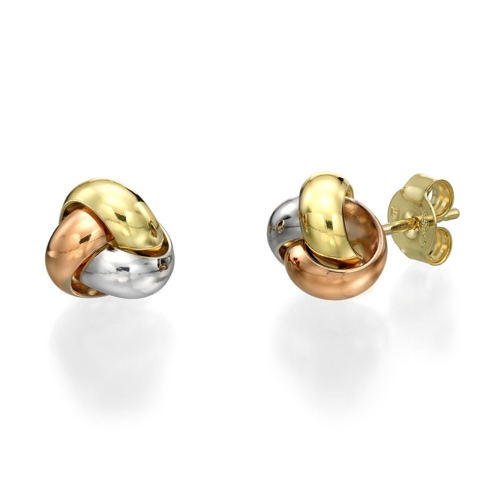 Women’s Gold Jewelry | 14K White & Yellow Gold Women's Earrings - Composition