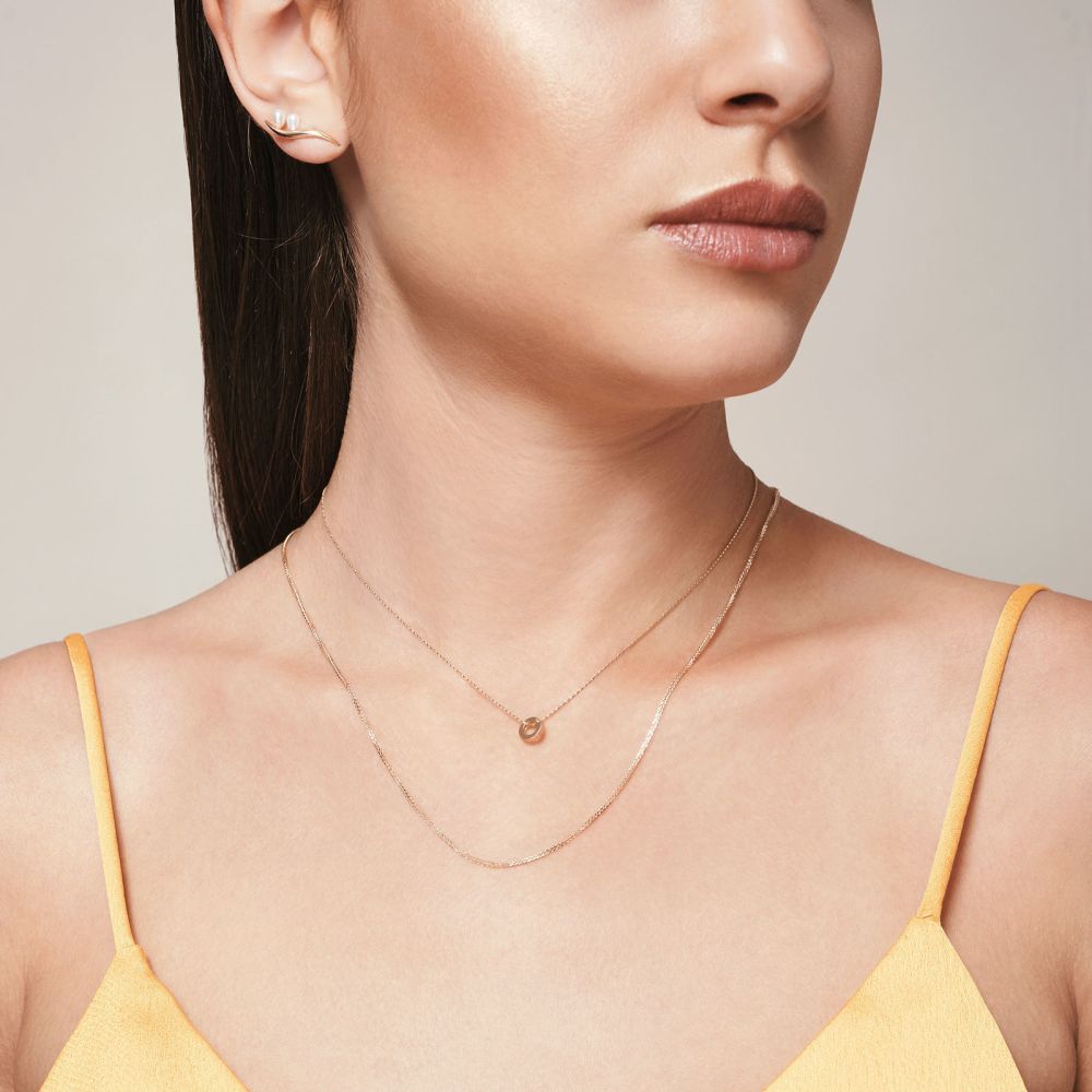 Women’s Gold Jewelry | Pendant and Necklace in 14K Yellow Gold - Golden Circle