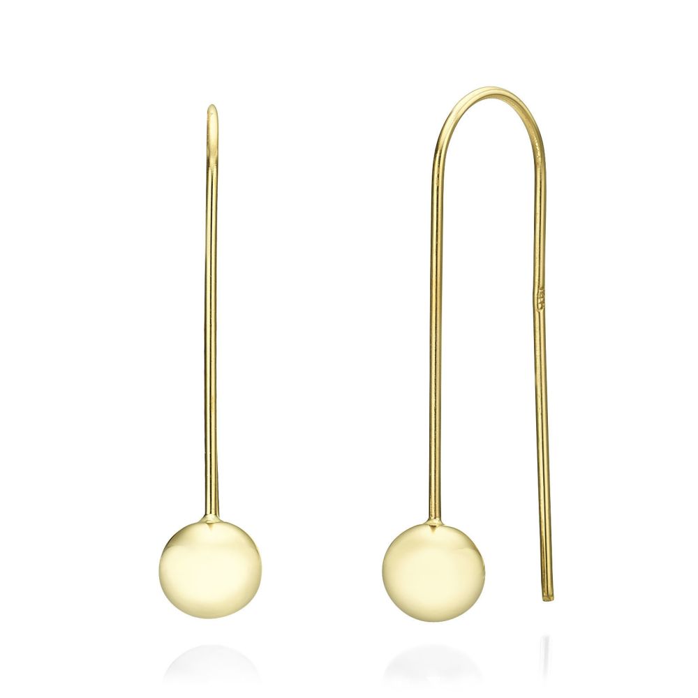 Women’s Gold Jewelry | 14K Yellow Gold Women's Earrings - Golden Balls