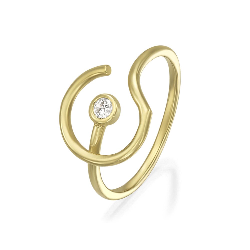 gold rings | 14K Yellow Gold Rings - Unique
