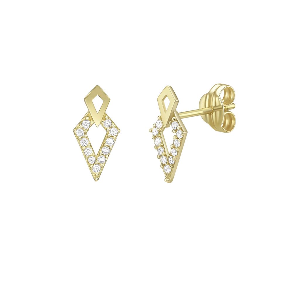 Gold Earrings | 14K Yellow Gold Earrings - Twinkles Tao