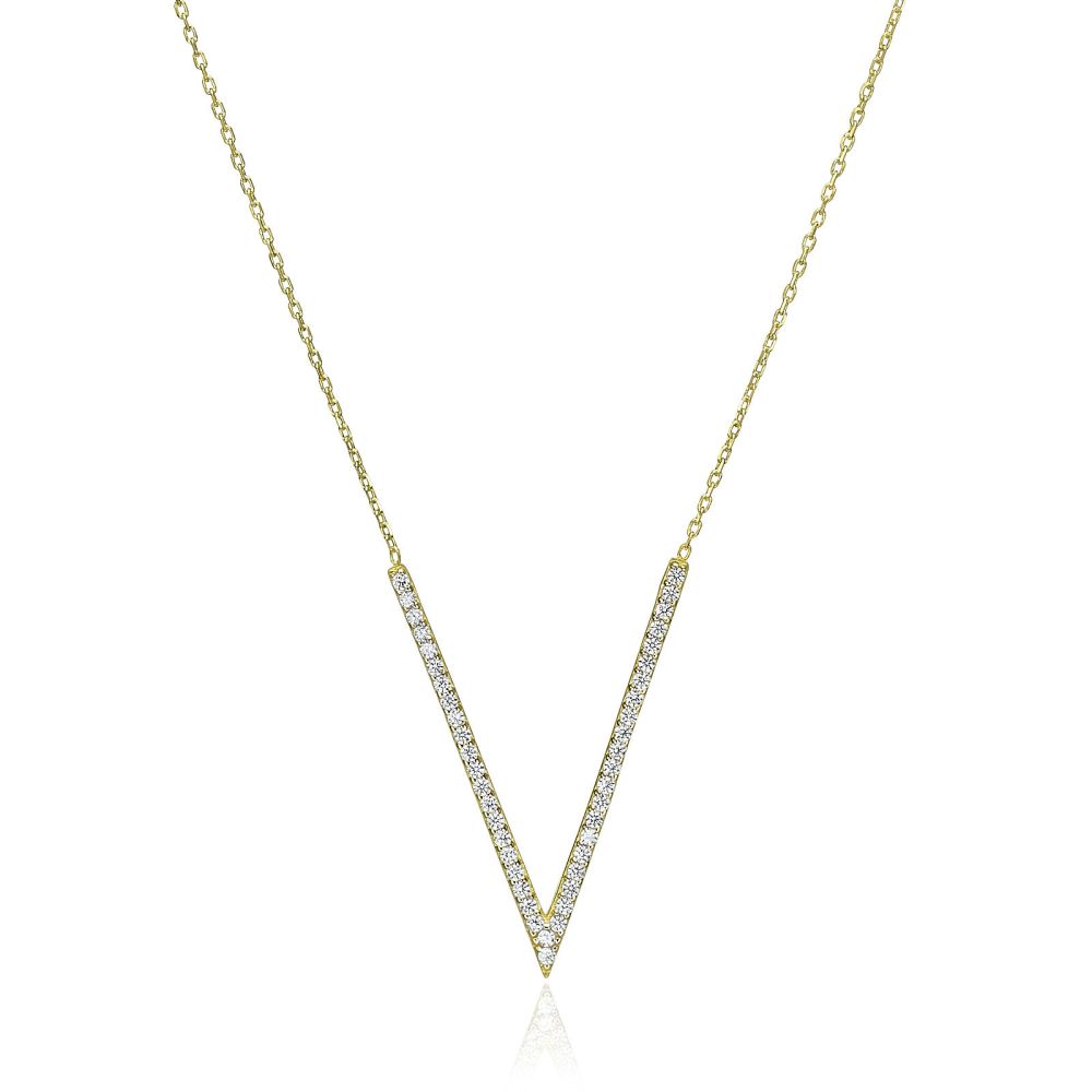Women’s Gold Jewelry | 14k Yellow gold women's pendant  - Valeria