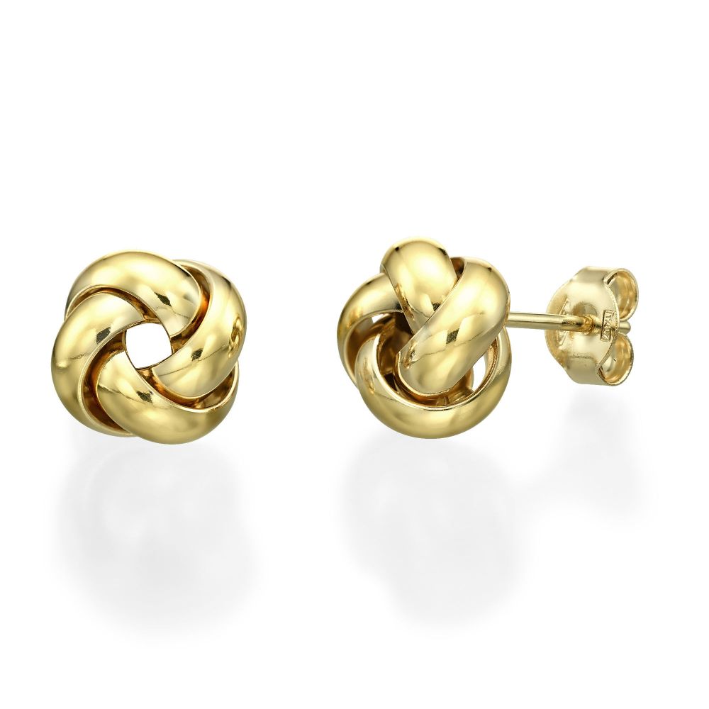 Women’s Gold Jewelry | 14K Yellow Gold Women's Earrings - Golden Twist