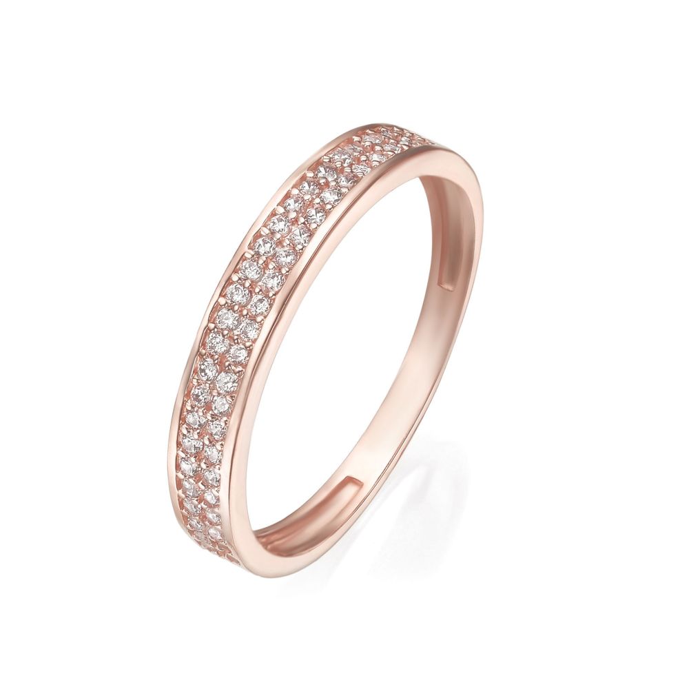 gold rings | 14K Rose Gold Rings - Merian
