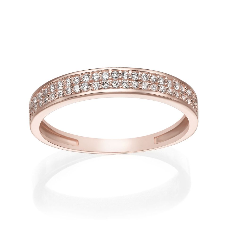 gold rings | 14K Rose Gold Rings - Merian
