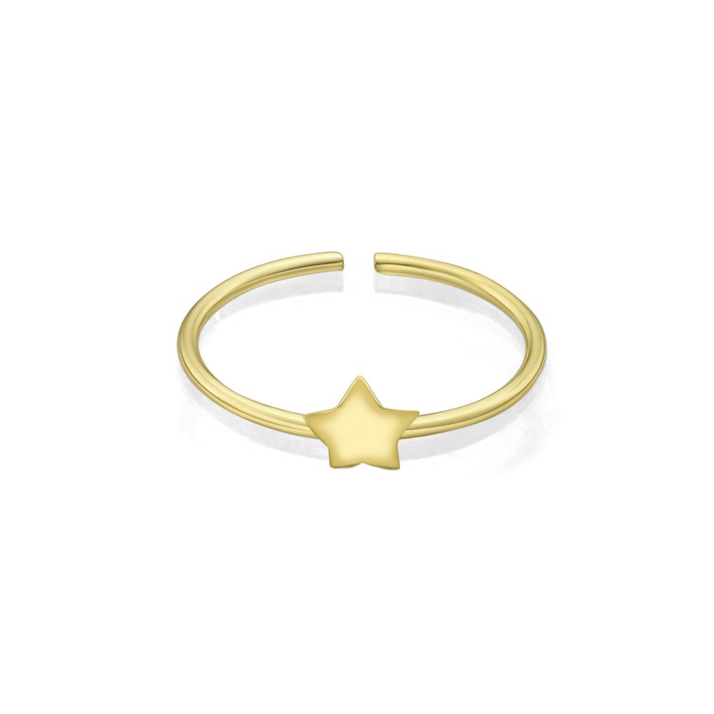 Piercing | 14K Yellow Gold Helix Piercing - Star