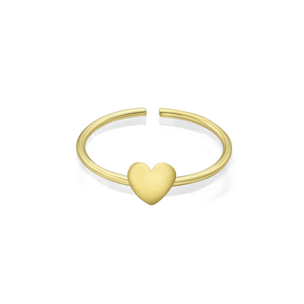 Piercing | 14K Yellow Gold Helix Piercing - Heart