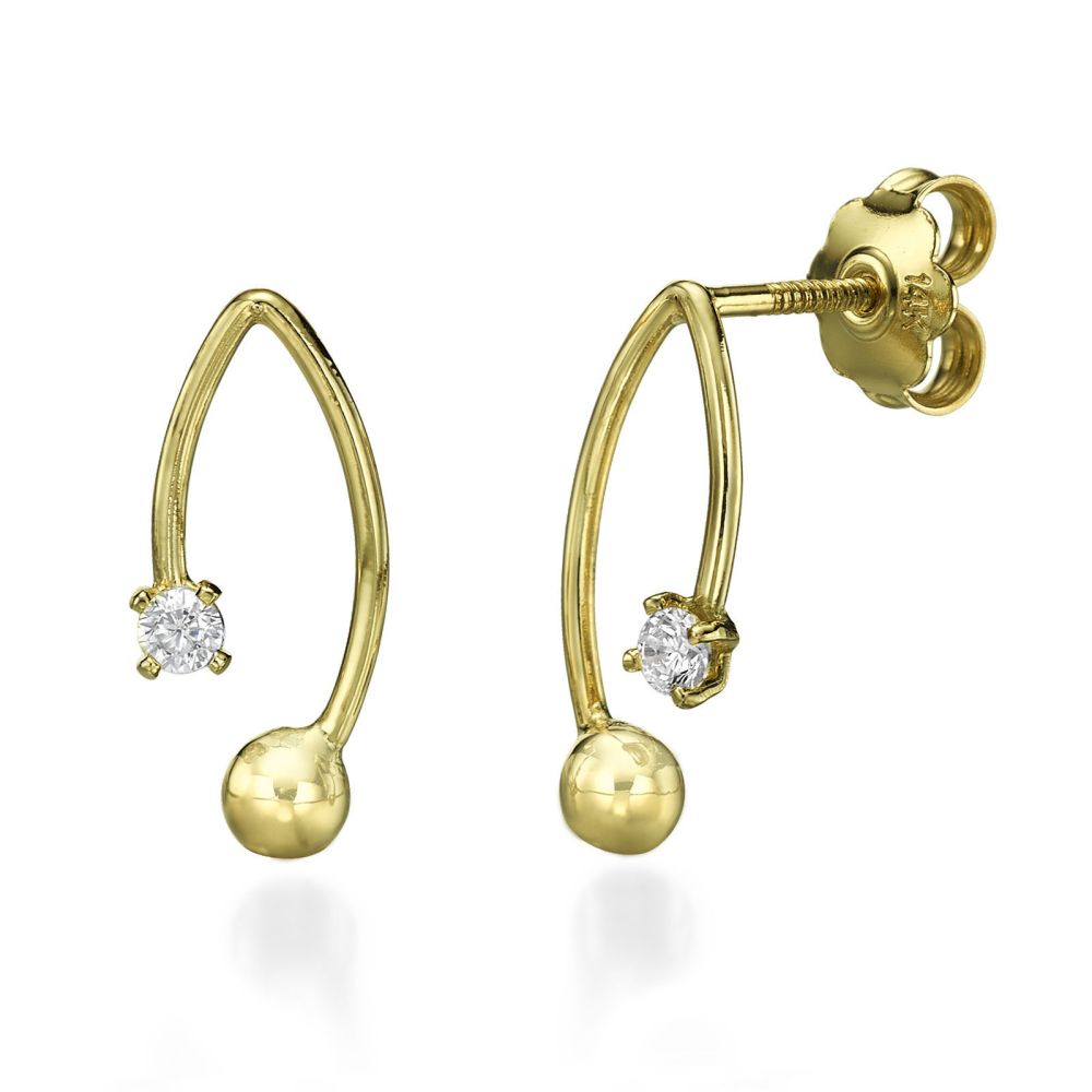 Women’s Gold Jewelry | 14K Yellow Gold Women's Earrings - San Francisco