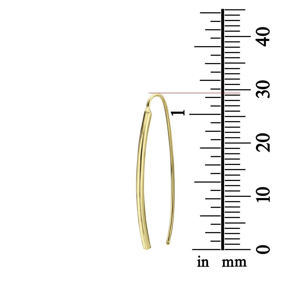 Women’s Gold Jewelry | 14K White Gold Women's Earrings - Golden Tubes