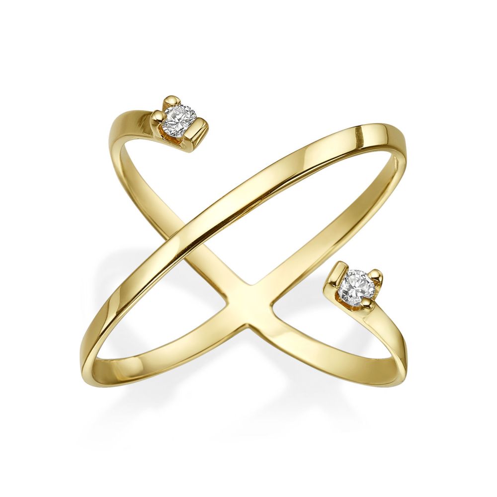 Diamond Jewelry | Diamond Ring in 14K Yellow Gold - Vesta