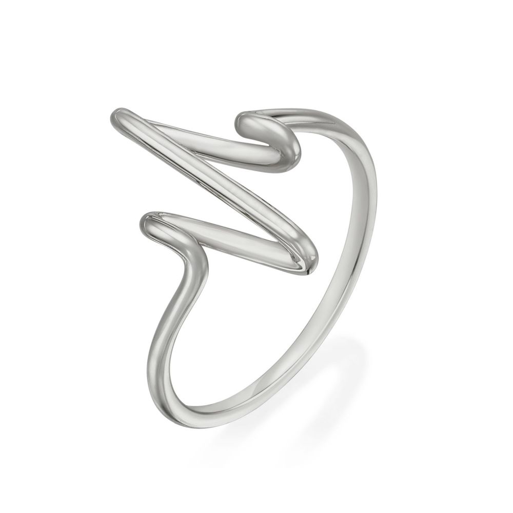 Women’s Gold Jewelry | Ring in 14K White Gold - Cardiogram