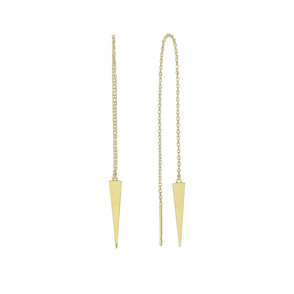 Gold Earrings | 14K Yellow Gold Earrings - Tessa