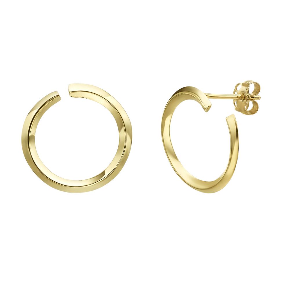 Women’s Gold Jewelry | 14K Yellow Gold Women's Earrings - Sunrise - Large