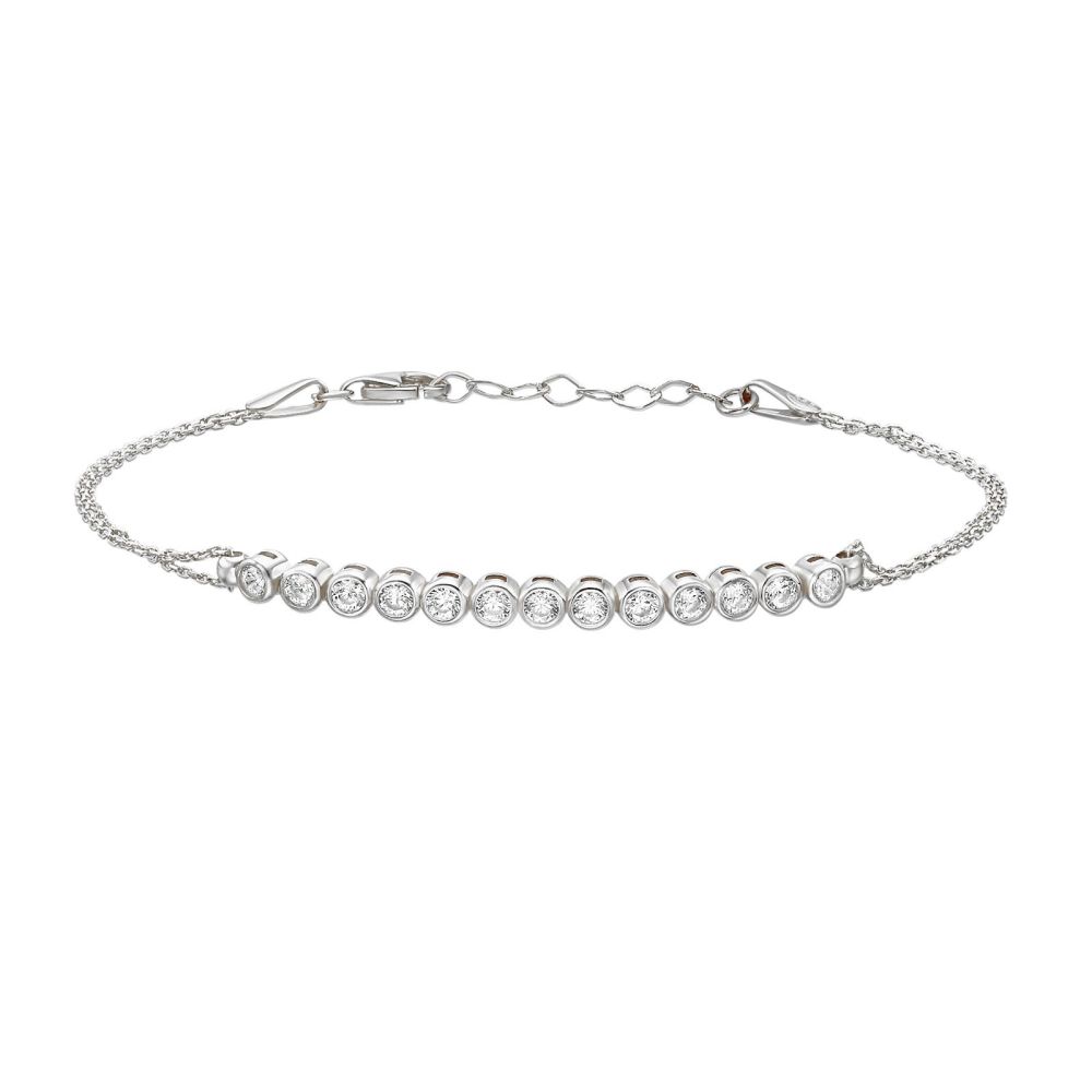 Women’s Gold Jewelry | 14K White  Gold Women's Bracelets - Peyton