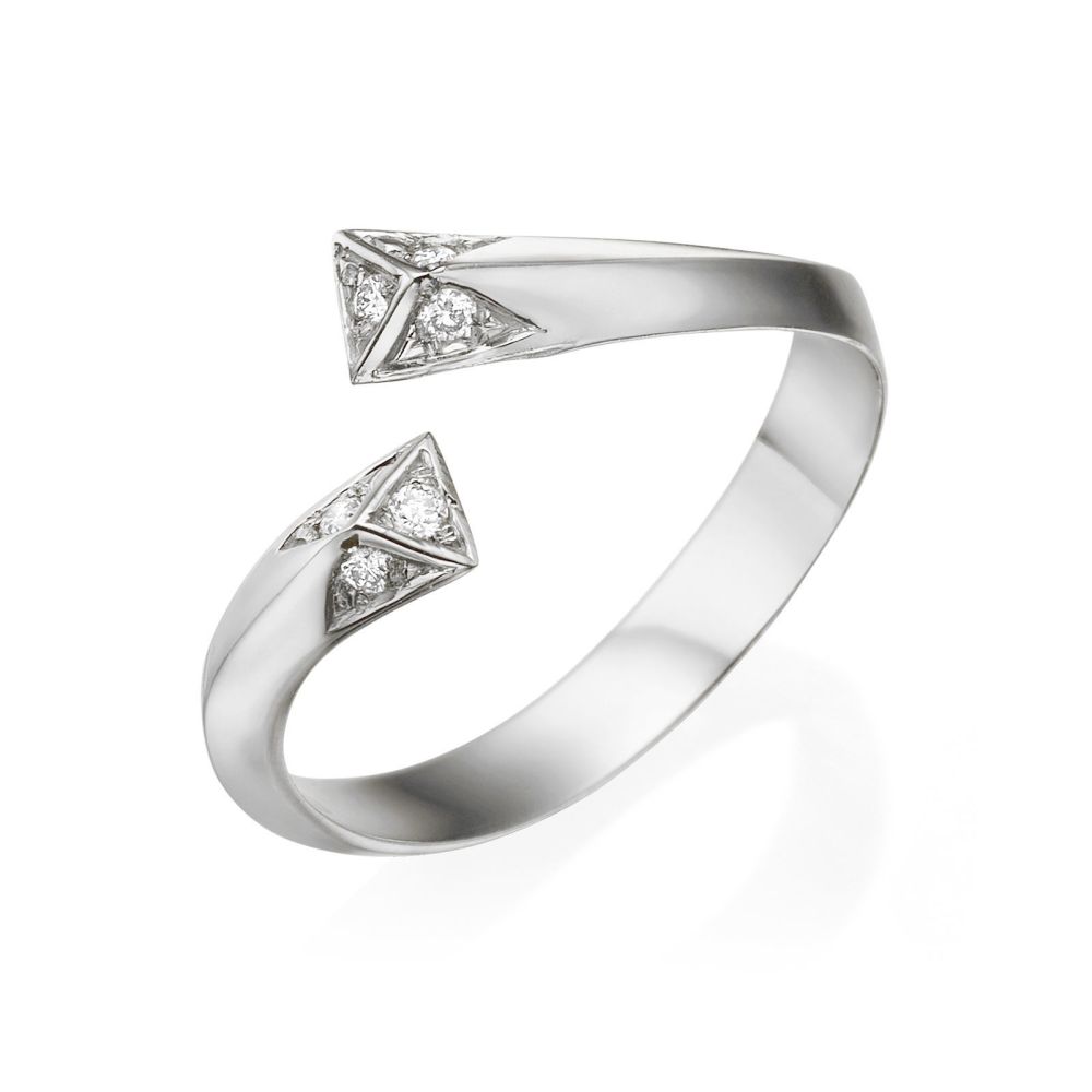 Diamond Jewelry | Diamond Ring in 14K White Gold - Aphrodite