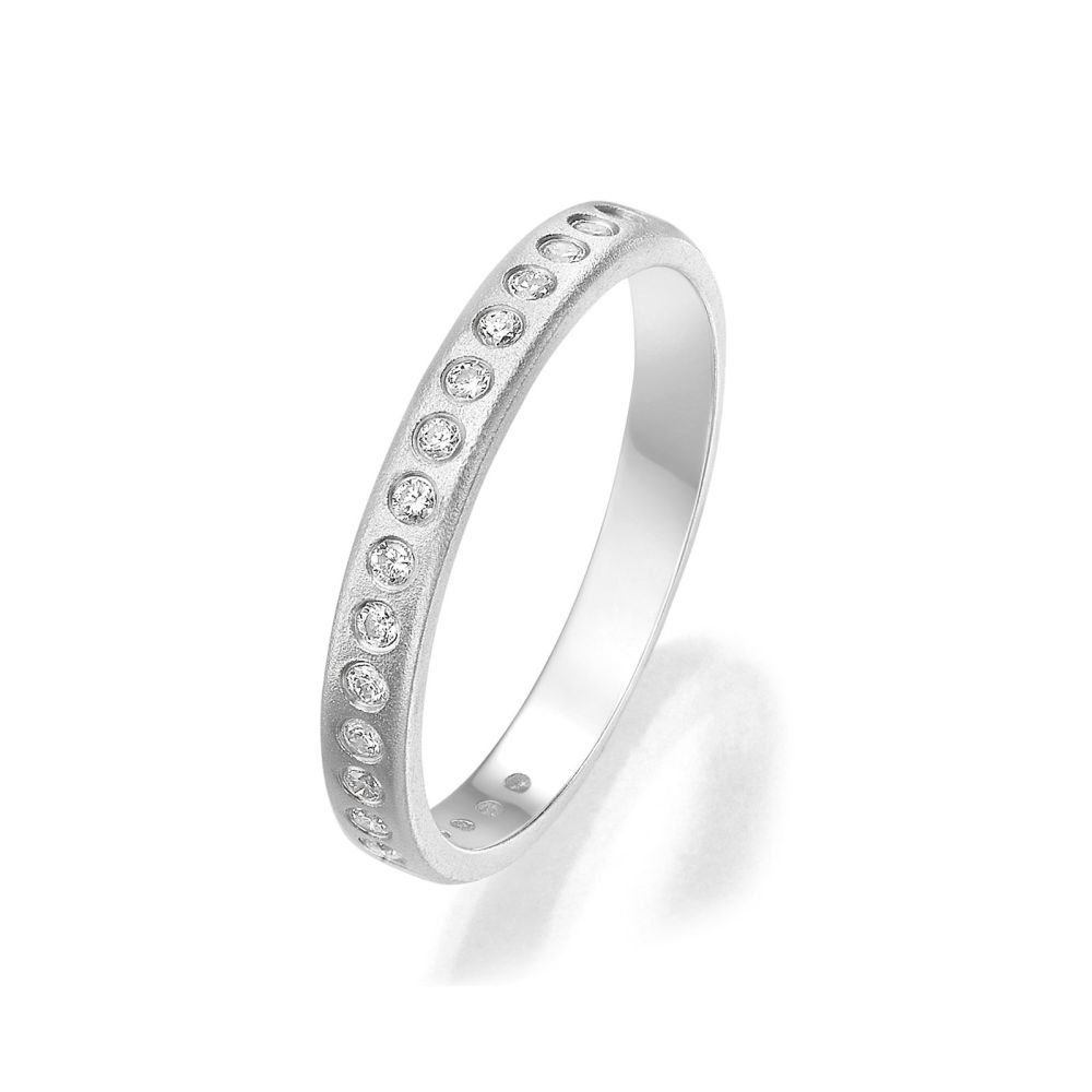 Diamond Jewelry | 14K White Gold Diamond Ring - Kim