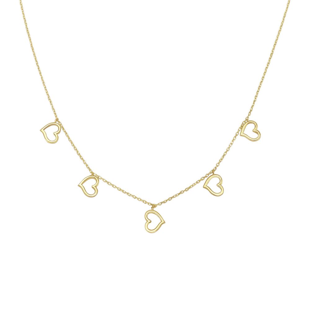 Gold Pendant | 14k Yellow gold women's pendant - Mabel