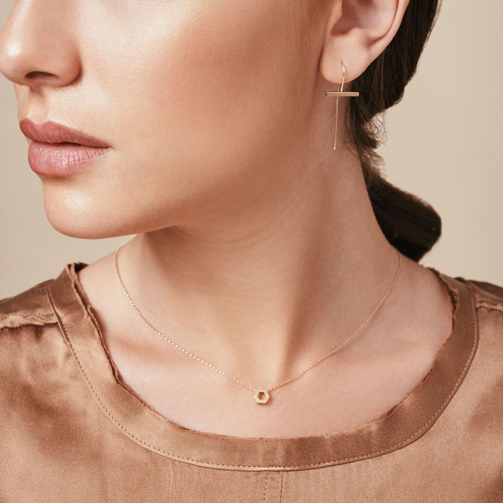 Women’s Gold Jewelry | 14K White Gold Women's Earrings - Eva