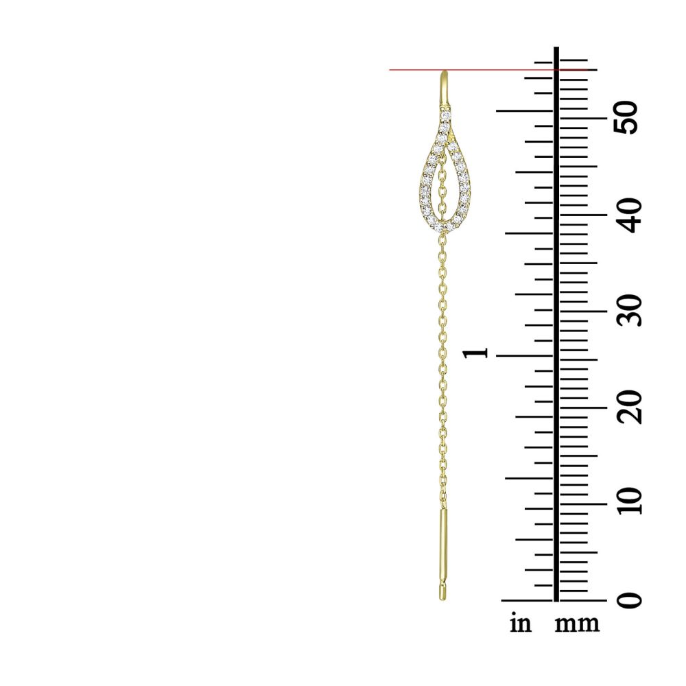 Women’s Gold Jewelry | 14K Yellow Gold Dangle Earrings - Shining Drop