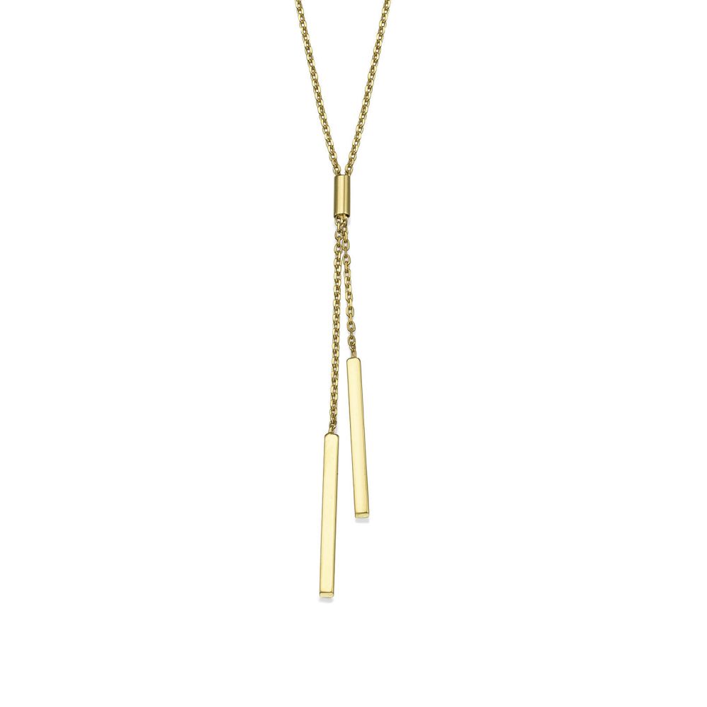 Women’s Gold Jewelry | Pendant and Necklace in 14K Yellow Gold - Light Beam