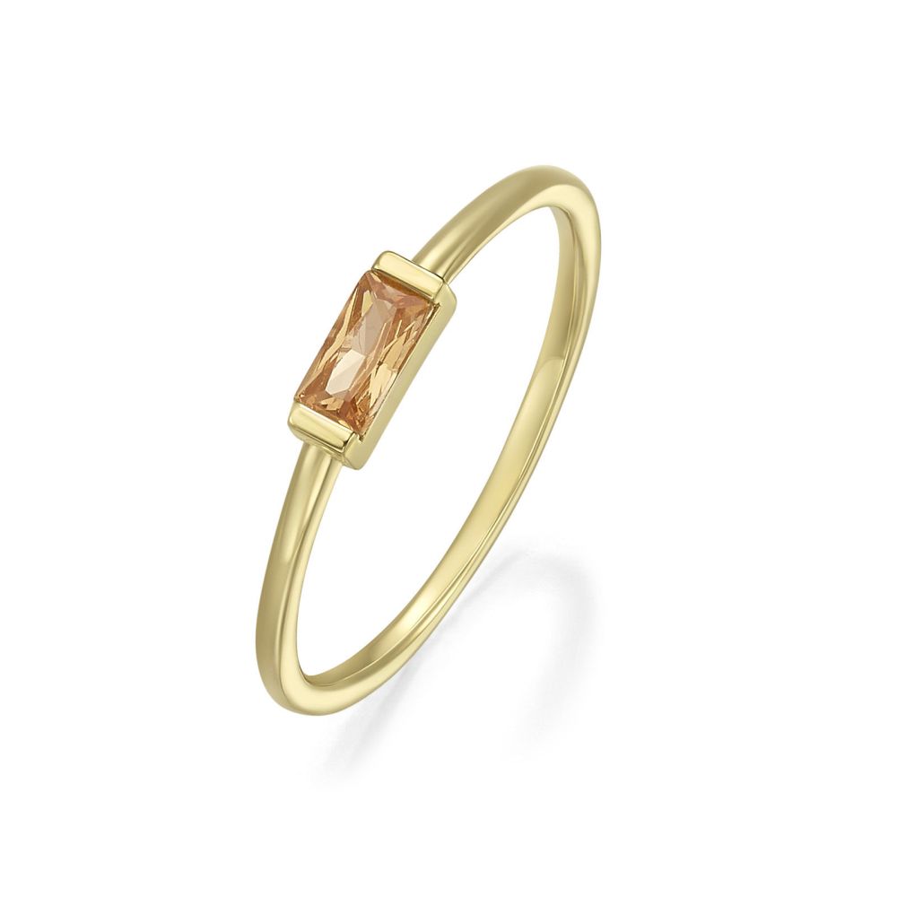 gold rings | 14K Yellow Gold Rings - Lexi