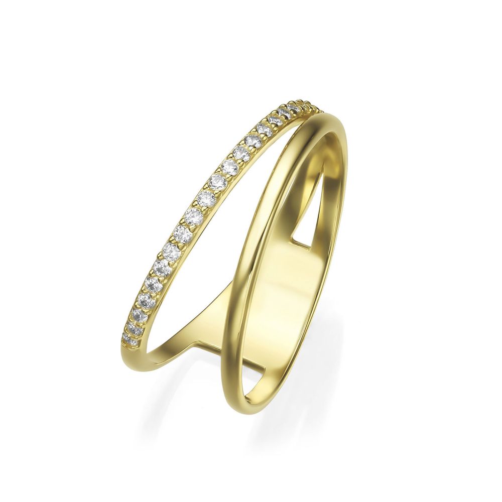 gold rings | 14K Yellow Gold Rings - Reina