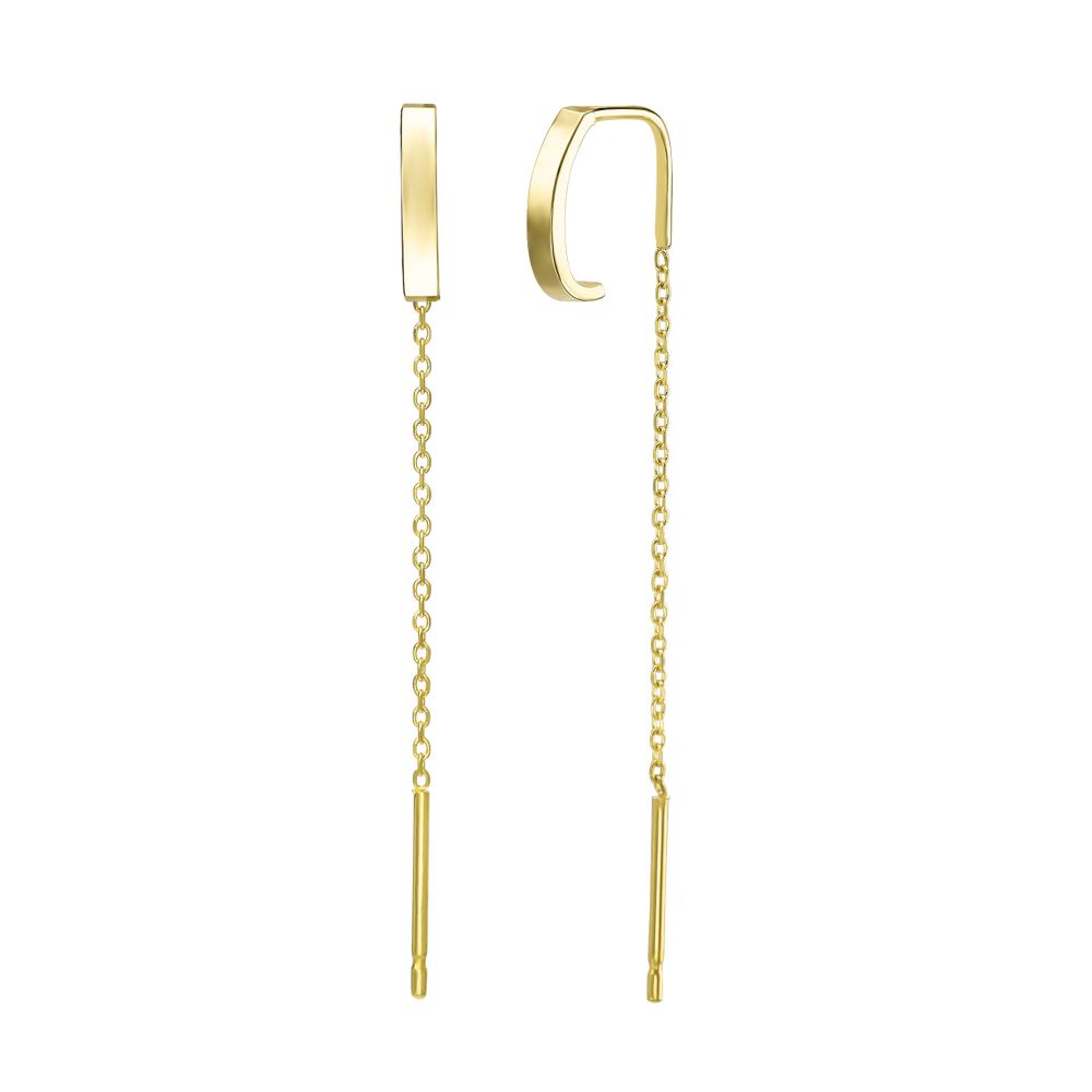 Women’s Gold Jewelry | 14K Yellow Gold Dangle Earrings - Spirit