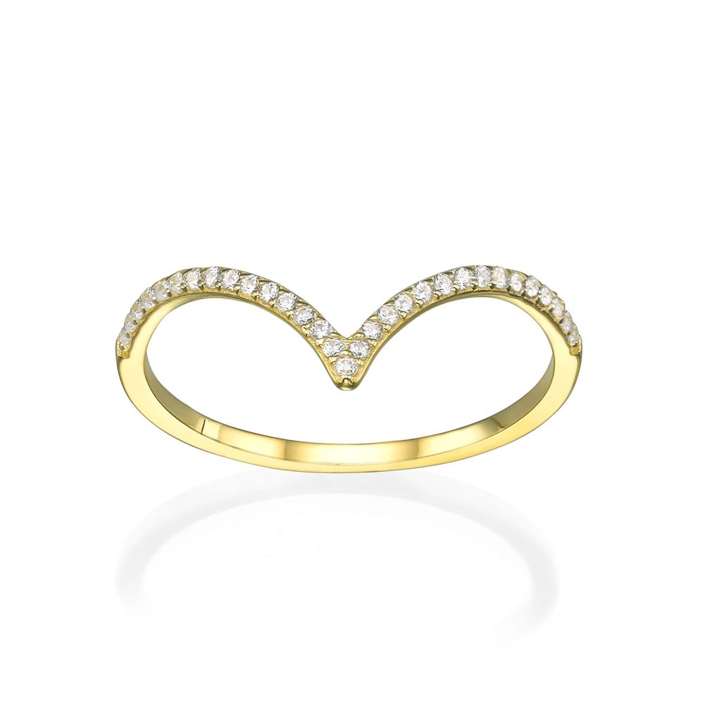 Women’s Gold Jewelry | Ring in 14K Yellow Gold - Big V