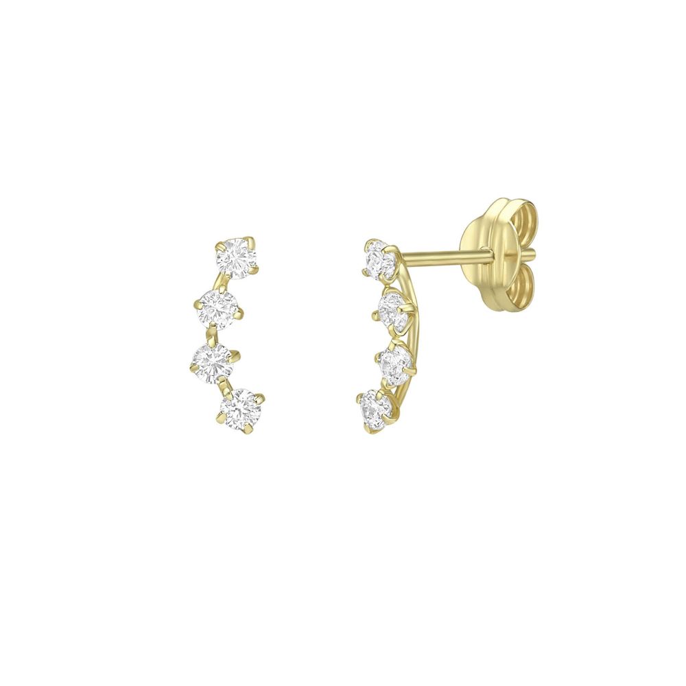 Gold Earrings | 14K Yellow Gold Earrings - Mariana