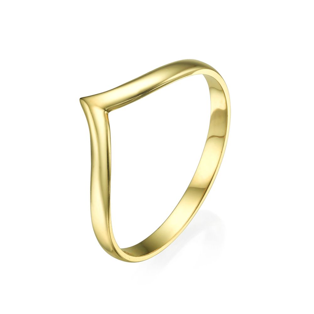 Women’s Gold Jewelry | Ring in 14K Yellow Gold - Delicate V