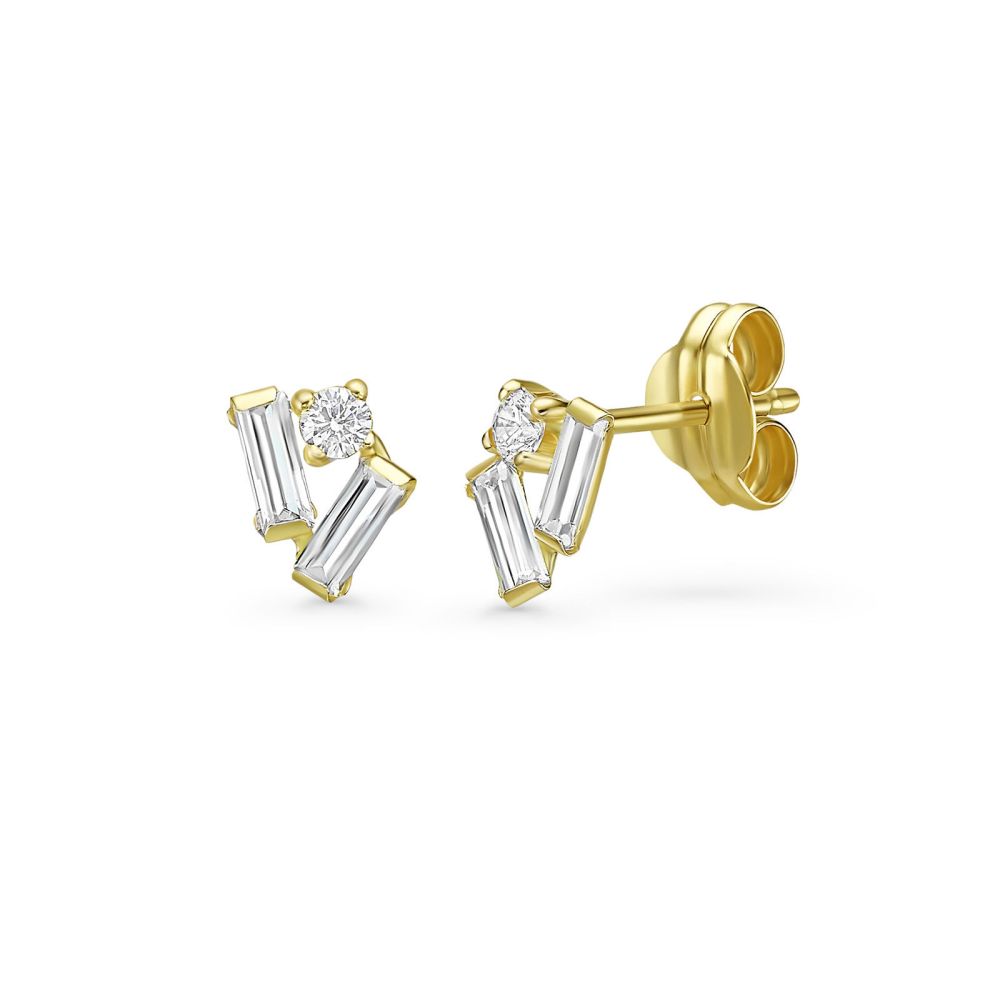 Gold Earrings | 14K Yellow Gold Earrings - Wilson