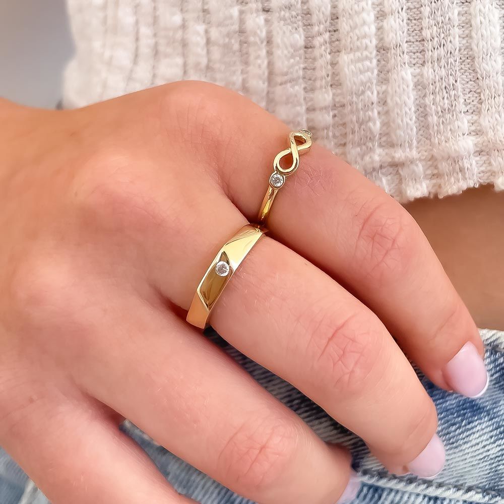 gold rings | 14K Yellow Gold Rings - Lucia