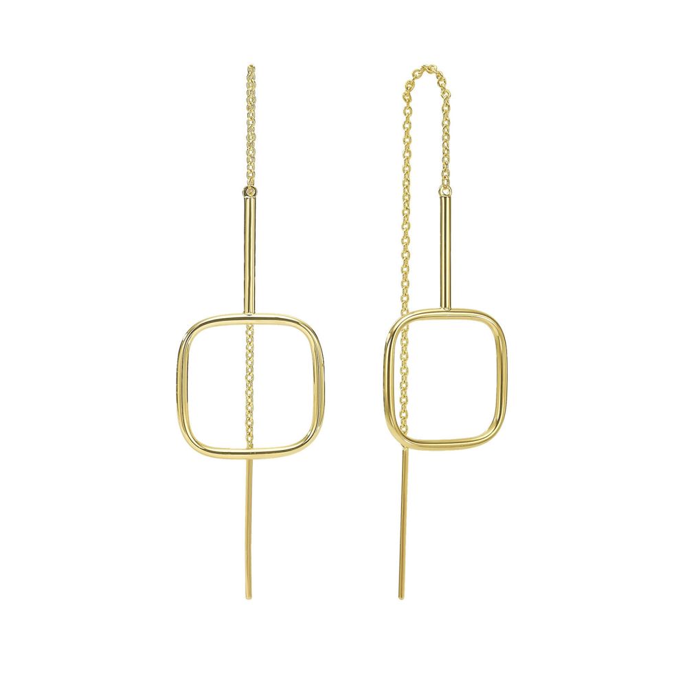 Gold Earrings | 14K Yellow Gold Earrings - Seoul