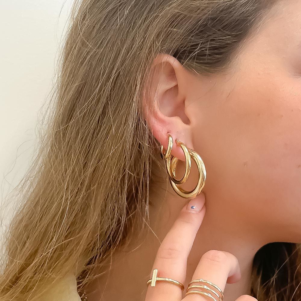 Women’s Gold Jewelry | 14K Yellow Gold Women's Earrings - L