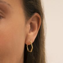 14K Yellow Gold Women's Earrings - Barcelona