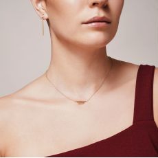 Pendant and Necklace in 14K Yellow Gold - Golden Trio