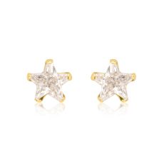 14K Yellow Gold Kid's Stud Earrings - The North Star - Small
