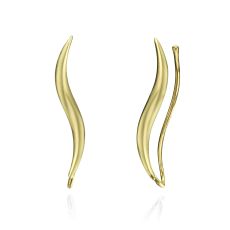 14K Yellow Gold Women's Earrings - Lynx