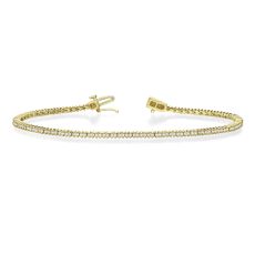 Diamond Tennis Bracelet in 14K Yellow Gold - Elizabeth