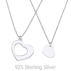For Mother & Daughter - Hearts in 925 Silver