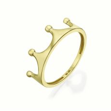 14K Yellow Gold Rings - The Crown