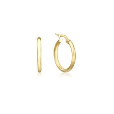 14K Yellow Gold Women's Hoop Earrings - S Thin