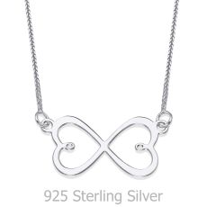 Pendant and Necklace in 925 Sterling Silver - Infinite Love