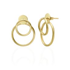 14K Yellow Gold Women's Earrings - Petra