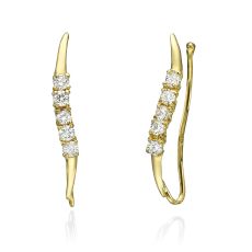 14K Yellow Gold Women's Earrings - Cepheus