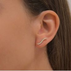 14K Yellow Gold Women's Earrings - Hydra
