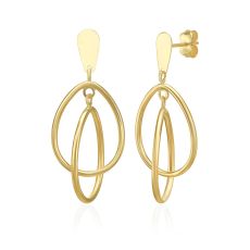 14K Yellow Gold Women's Earrings - Troy