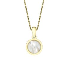 Pendant and Necklace in Yellow Gold - Golden Pearl