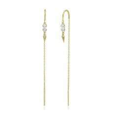 14K Yellow Gold Dangle Earrings - Shanghai