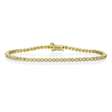 Diamond Tennis Bracelet in 14K Yellow Gold - Charlotte